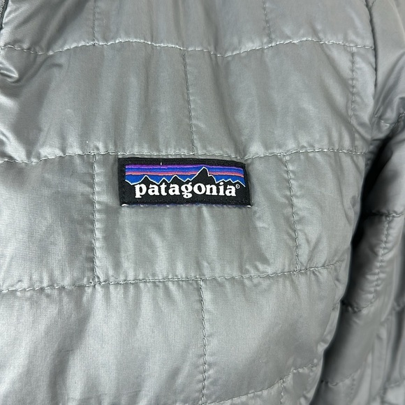 Patagonia Gray Nano Puff Winter Puffer Zip-Up Jacket Small - Picture 3 of 12